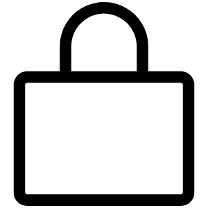 Lock Simple Light Icon from Phosphor Light Set
