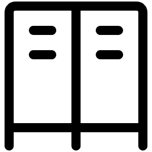 Lockers Light Icon from Phosphor Light Set