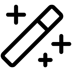 Magic Wand Light Icon from Phosphor Light Set