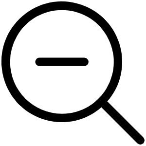 Magnifying Glass Minus Light Icon from Phosphor Light Set