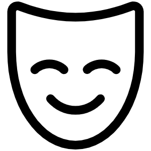 Mask Happy Light Icon from Phosphor Light Set