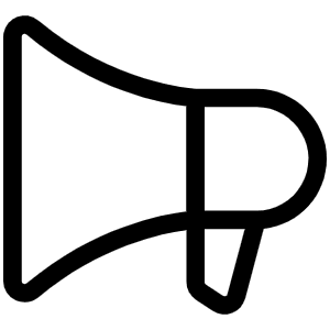 Megaphone Light Icon from Phosphor Light Set