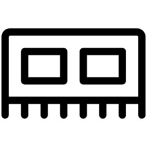 Memory Light Icon from Phosphor Light Set