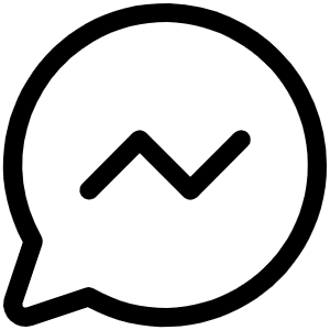 Messenger Logo Light Icon from Phosphor Light Set