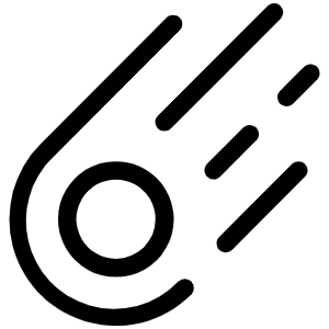 Meteor Light Icon from Phosphor Light Set