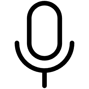 Microphone Light Icon from Phosphor Light Set