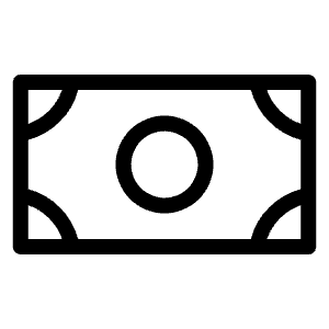 Money Light Icon from Phosphor Light Set