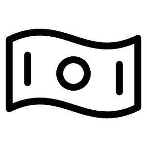 Money Wavy Light Icon from Phosphor Light Set