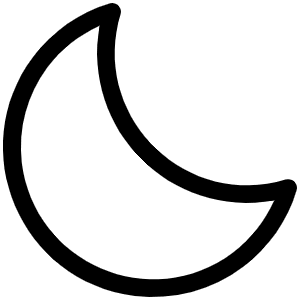 Moon Light Icon from Phosphor Light Set