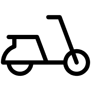 Moped Light Icon from Phosphor Light Set