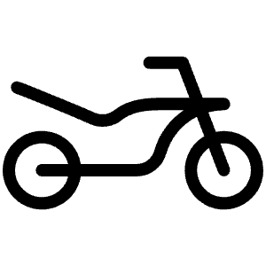 Motorcycle Light Icon from Phosphor Light Set