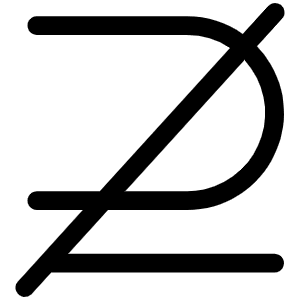 Not Superset Of Light Icon from Phosphor Light Set