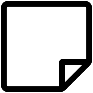 Note Blank Light Icon from Phosphor Light Set