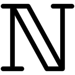 Notion Logo Light Icon from Phosphor Light Set