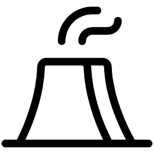 Nuclear Plant Light Icon from Phosphor Light Set