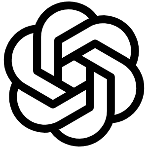 Open Ai Logo Light Icon from Phosphor Light Set