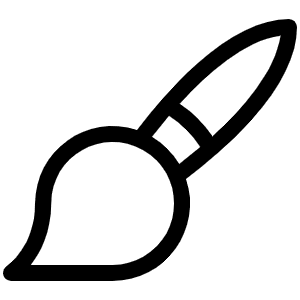 Paint Brush Light Icon from Phosphor Light Set