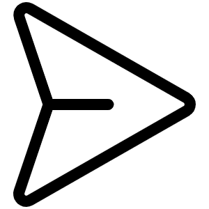 Paper Plane Right Light Icon from Phosphor Light Set
