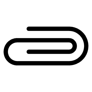 Paperclip Horizontal Light Icon from Phosphor Light Set