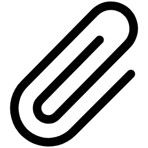 Paperclip Light Icon from Phosphor Light Set