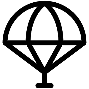 Parachute Light Icon from Phosphor Light Set