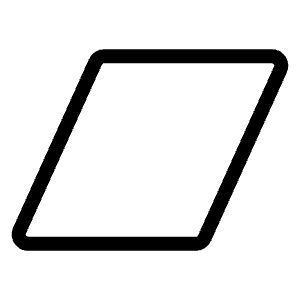 Parallelogram Light Icon from Phosphor Light Set