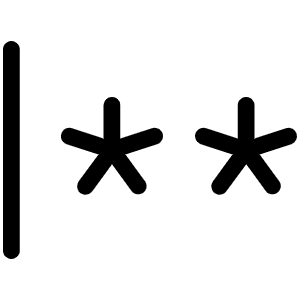 Password Light Icon from Phosphor Light Set