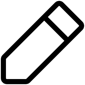 Pencil Simple Light Icon from Phosphor Light Set