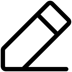 Pencil Simple Line Light Icon from Phosphor Light Set