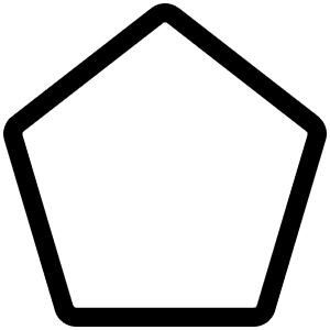 Pentagon Light Icon from Phosphor Light Set