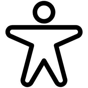 Person Arms Spread Light Icon from Phosphor Light Set