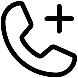 Phone Plus Light Icon from Phosphor Light Set