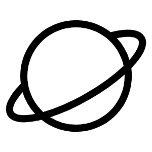 Planet Light Icon from Phosphor Light Set