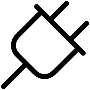 Plug Light Icon from Phosphor Light Set
