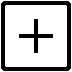 Plus Square Light Icon from Phosphor Light Set