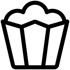Popcorn Light Icon from Phosphor Light Set