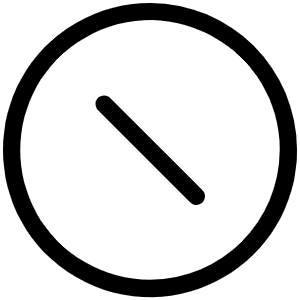 Prohibit Inset Light Icon from Phosphor Light Set