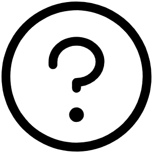 Question Light Icon from Phosphor Light Set