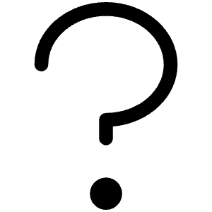 Question Mark Light Icon from Phosphor Light Set