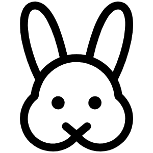 Rabbit Light Icon from Phosphor Light Set