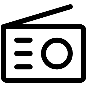 Radio Light Icon from Phosphor Light Set
