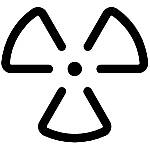 Radioactive Light Icon from Phosphor Light Set