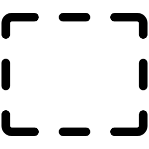Rectangle Dashed Light Icon from Phosphor Light Set