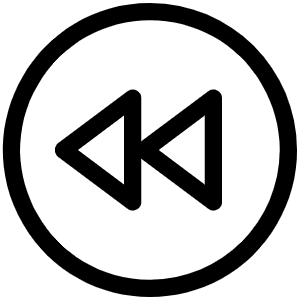 Rewind Circle Light Icon from Phosphor Light Set