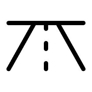 Road Horizon Light Icon from Phosphor Light Set