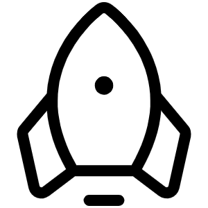Rocket Light Icon from Phosphor Light Set