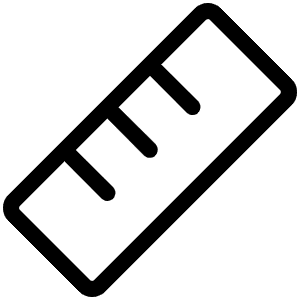 Ruler Light Icon from Phosphor Light Set