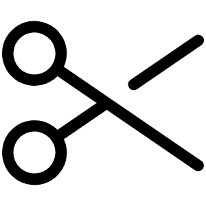 Scissors Light Icon from Phosphor Light Set