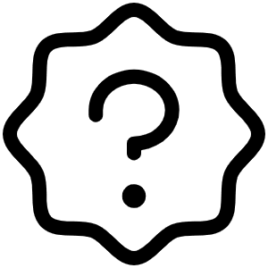 Seal Question Light Icon from Phosphor Light Set