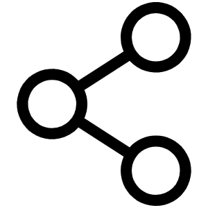 Share Network Light Icon from Phosphor Light Set